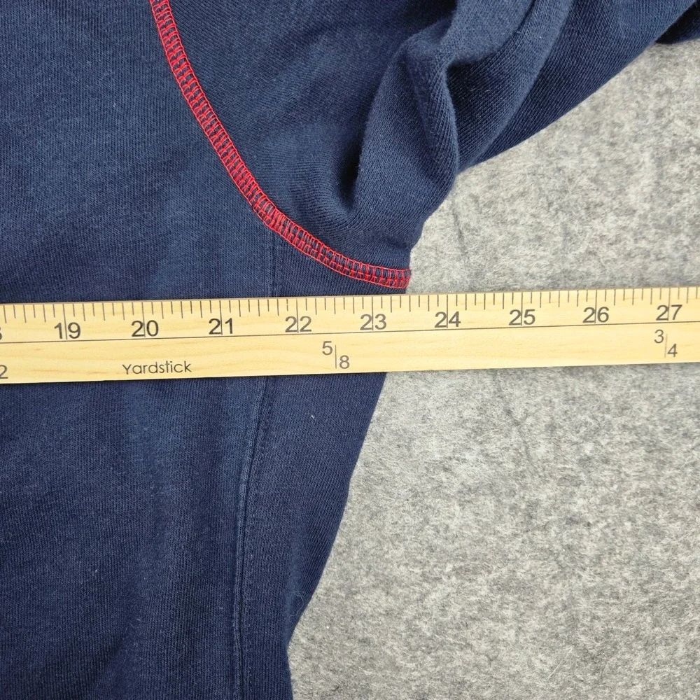 Nike Sportswear Mens Large Just Do It Hoodie Navy Blue Red Contrast Stitch‎